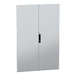 Schneider Electric PanelSeT Series Lockable Sheet Steel RAL 7035 Double Door, 1766mm H, 1.169m W for Use with PanelSeT