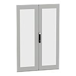 Schneider Electric PanelSeT Series Lockable Glass, Steel RAL 7035 Double Door, 1766mm H, 1.169m W for Use with PanelSeT