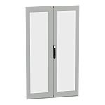 Schneider Electric PanelSeT Series Lockable Glass, Steel RAL 7035 Double Door, 1966mm H, 1.169m W for Use with PanelSeT