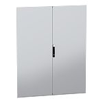 Schneider Electric PanelSeT Series Lockable Sheet Steel RAL 7035 Double Door, 1966mm H, 1.569m W for Use with PanelSeT