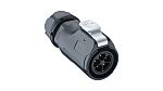 Lutronic Connector, 2 Contacts, Cable Mount, Plug, Male, IP67, Series 02 Quicklock Series