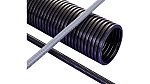 PMA Uster Corrugated Loom Tubing Conduit, 26.6mm Nominal Diameter, Polyamide 6, Black