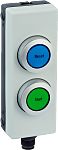 SICK Slow Action Control Station Switch - 2NO, PBT, 2 Cutouts, Blue, +/-, IP65