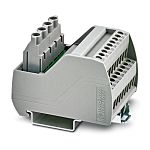 Phoenix Contact Distribution Block, 2 Way, 0.2 → 6mm², 15A, 250 V AC/DC, Grey