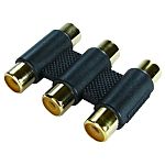 RS PRO A/V Connector Adapter, Female RCA to Female 3 x RCA