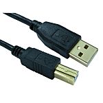 RS PRO USB 2.0 Cable, Male USB A to Male USB B USB Extension Cable, 5m