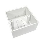 RS PRO White ABS Back Box Surface Mount, 1 Gangs, 86 x 86 x 45mm