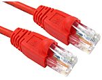 RS PRO, 3m Cat5e, Red RJ45 to Male RJ45 Male, UTP Unshielded, Terminated PVC Sheath