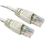 RS PRO, 10m Cat5e, Grey RJ45 to Male RJ45 Male, UTPUnshielded, Terminated PVC Sheath