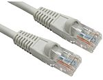 RS PRO, 10m Cat5e, Grey RJ45 to Male RJ45 Male, UTP Unshielded, Terminated LSZH Sheath