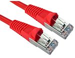 RS PRO, 3m Cat5e, Red RJ45 to Male RJ45 Male, FTP Shielded, Terminated PVC Sheath