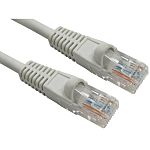 RS PRO, 0.5m Cat6, Grey RJ45 to Male RJ45 Male, UTPUnshielded, Terminated LSZH Sheath