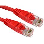 Cable Ethernet Cat5e cruzado UTP RS PRO de color Rojo, long. 1.5m, funda de PVC