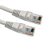 RS PRO, 1.5m Cat5e, White RJ45 to Male RJ45 Male, UTPUnshielded, Terminated PVC Sheath