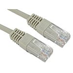 RS PRO, 1.5m Cat5e, Grey RJ45 to Male RJ45 Male, UTPUnshielded, Terminated PVC Sheath