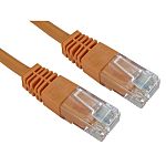 RS PRO, 1.5m Cat5e, Orange RJ45 to Male RJ45 Male, UTPUnshielded, Terminated PVC Sheath