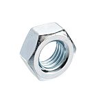 RS PRO, Bright Zinc Plated Steel Hex Nut, DIN 934, M10