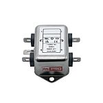 Silnoproudý filtr, 0.1μF, 115/250 V AC, 50 → 60Hz, Montáž na rám 2 x 1,0mH, Rychlé nasazení, 10A, 2,0/5,0 uA, RS