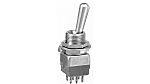 APEM Toggle Switch, On-On, DPST, Solder Lug Terminal, 30V dc