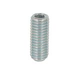 Tornillo prisionero Galvanizado brillante Acero Conector hembra M5 x 5mm Tornillo prisionero