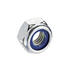 RS PRO, Bright Zinc Plated Steel Hex Nut, DIN 985, M18