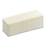 Karcher White, Yellow Cloths for General Cleaning, Dry Use, Bulk of 15, 340 x 118 x 3mm, Single Use