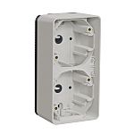 Schneider Electric White 2 Gang Plug Socket, Indoor, Outdoor Use