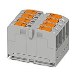 Phoenix Contact Non-Fused Terminal Block, 4 Way, 0.14 → 2.5mm², 24A, 690 V, Grey