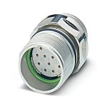 Phoenix Contact Circular Connector, 12 Contacts, Front Mount, M23 Connector, Socket, Female, IP67, CA Series