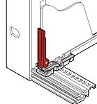 nVent SCHROFF Red PBT Locking Handle