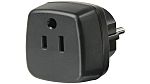 Travel Adapter USA-EU 15A 250V BLK