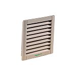 Schneider Electric Grey ABS Grille, Square Face Slat, 150 x 150 x 31mm