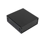 RS PRO Black Aluminium Aluminium Case, IP40, Black Lid, 185 x 180 x 65mm