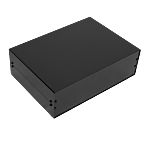 RS PRO Black Aluminium Aluminium Case, IP40, Black Lid, 250 x 350 x 110mm