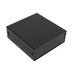 RS PRO Black Aluminium Aluminium Case, IP40, Black Lid, 260 x 250 x 90mm