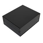 RS PRO Black Aluminium Aluminium Case, IP40, Black Lid, 261 x 300 x 134mm