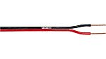 Tasker 2 Core Audio Cable, 0.35 mm² CSA, 2x4mm od, 100m, Black, Red