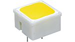 RAFI Yellow Short Tactile Switch, 1NO 20mA 15mm Through Hole