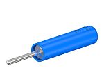 Staubli Red, Male to Female Test Connector Adapter With Brass contacts and Nickel Plated - Socket Size: 4mm