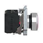 Schneider Electric Harmony XB4 Series Illuminated Push Button, Spring Return, Panel Mount, 22mm Cutout, SPDT, Red LED,