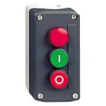 Schneider Electric Spring Return Enclosed Push Button - SPST, SPST, Polycarbonate, Green, Red, I/O, IP66, IP67