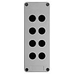 Schneider Electric Grey GRP Harmony XAP Push Button Enclosure - 8 Hole 22mm Diameter