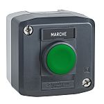 Schneider Electric Spring Return Enclosed Push Button, Polycarbonate, Green, IP66, IP67, IP69K