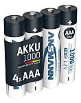 Ansmann MaxE NiMH Rechargeable AAA Battery, 1Ah, 1.2V