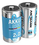 Ansmann MaxE Ansmann NiMH Rechargeable D Batteries, 8.5Ah