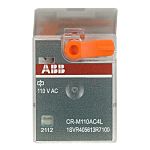 ABB Plug In Power Relay, 110V ac Coil, 6A Switching Current, SPDT