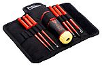 Bahco Phillips; Slotted Interchangeable Insulated Screwdriver Set, 7-Piece