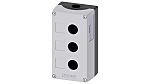 Siemens Grey Metal SIRIUS ACT 3SU18 Enclosure - 3 Hole 22mm Diameter