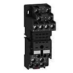 Schneider Electric RXZ 4 Pin <250V DIN Rail Relay Socket, for use with Plug-In Relay 782H with 4 C/O Contact,