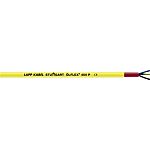 Lapp ÖLFLEX, Multicore, 50m 3 Core, Yellow Polyurethane PUR Power Cable +80°C